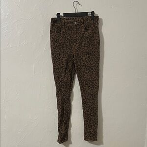 American Eagle Outfitters Brown Leopard Skinny Jeans